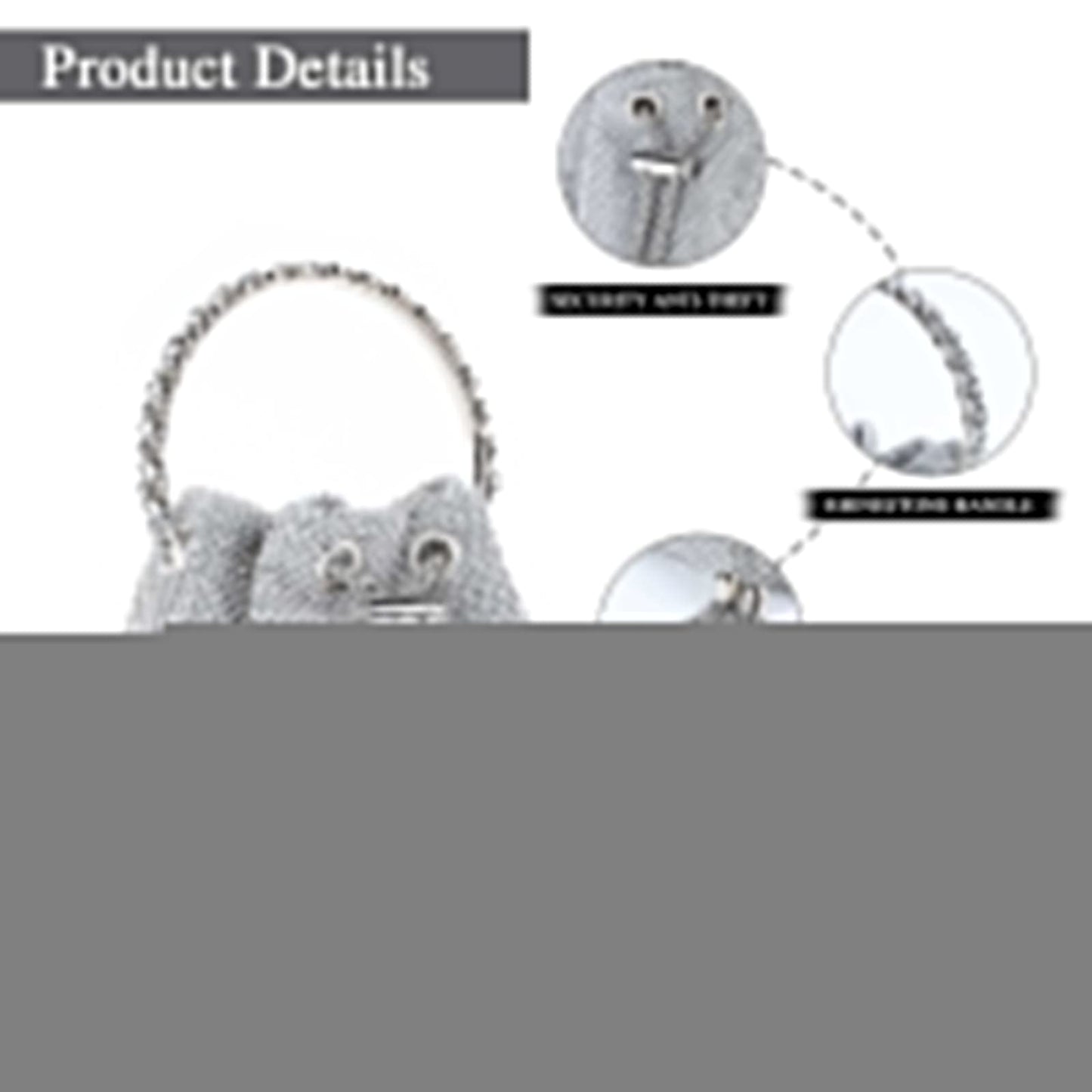 UBORSE Women Evening Clutch Bags Sparkly Diamond Glitter Bag Elegant Crystal Wedding Purse Rhinestone Party Bridal Handbag
