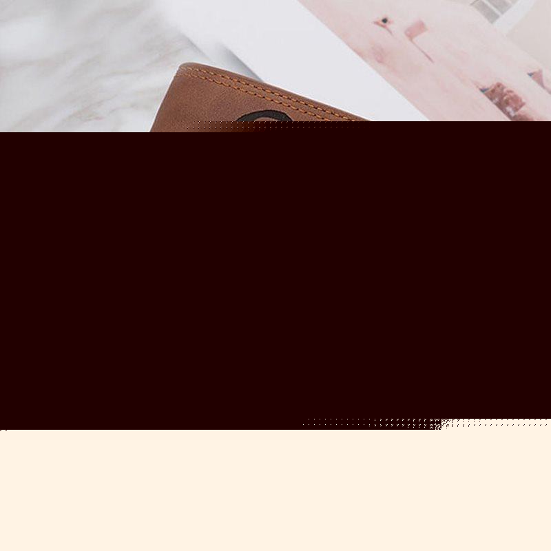 Vintage Men's Wallet With Three Doors In Soft Brown Leather