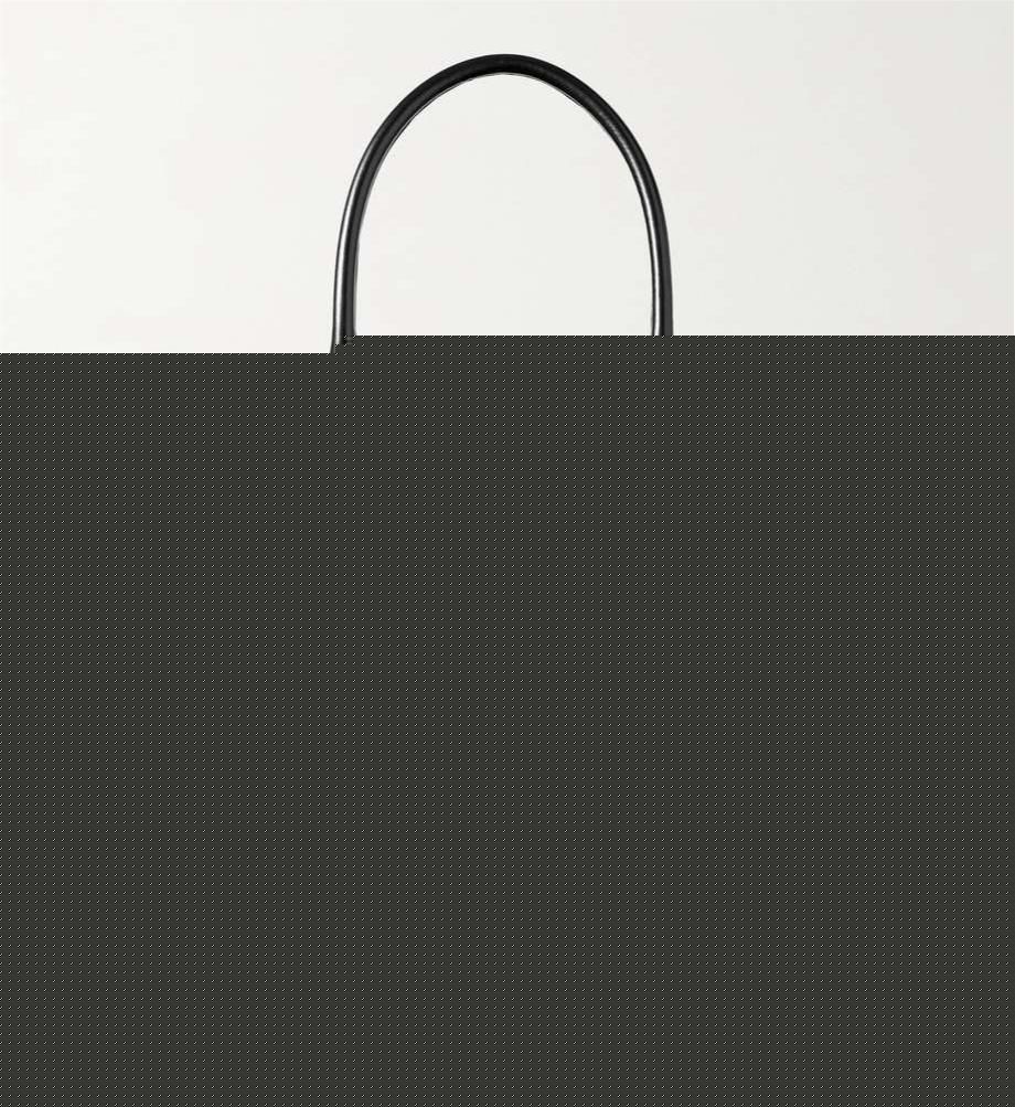 VERSACE Medusa leather-trimmed embellished raffia tote